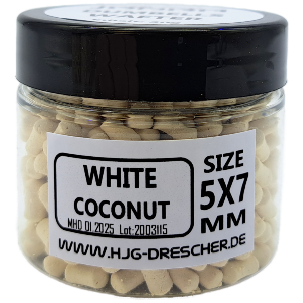 Dumbell Wafter 5 x 7 mm WHITE COCONUT 2.0